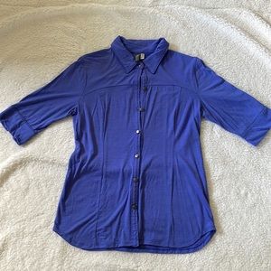AUTHENTIC EUC RARE 3/4-sleeved Ibex button-down shirt